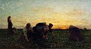 Jules Breton Weeders oil on canvas